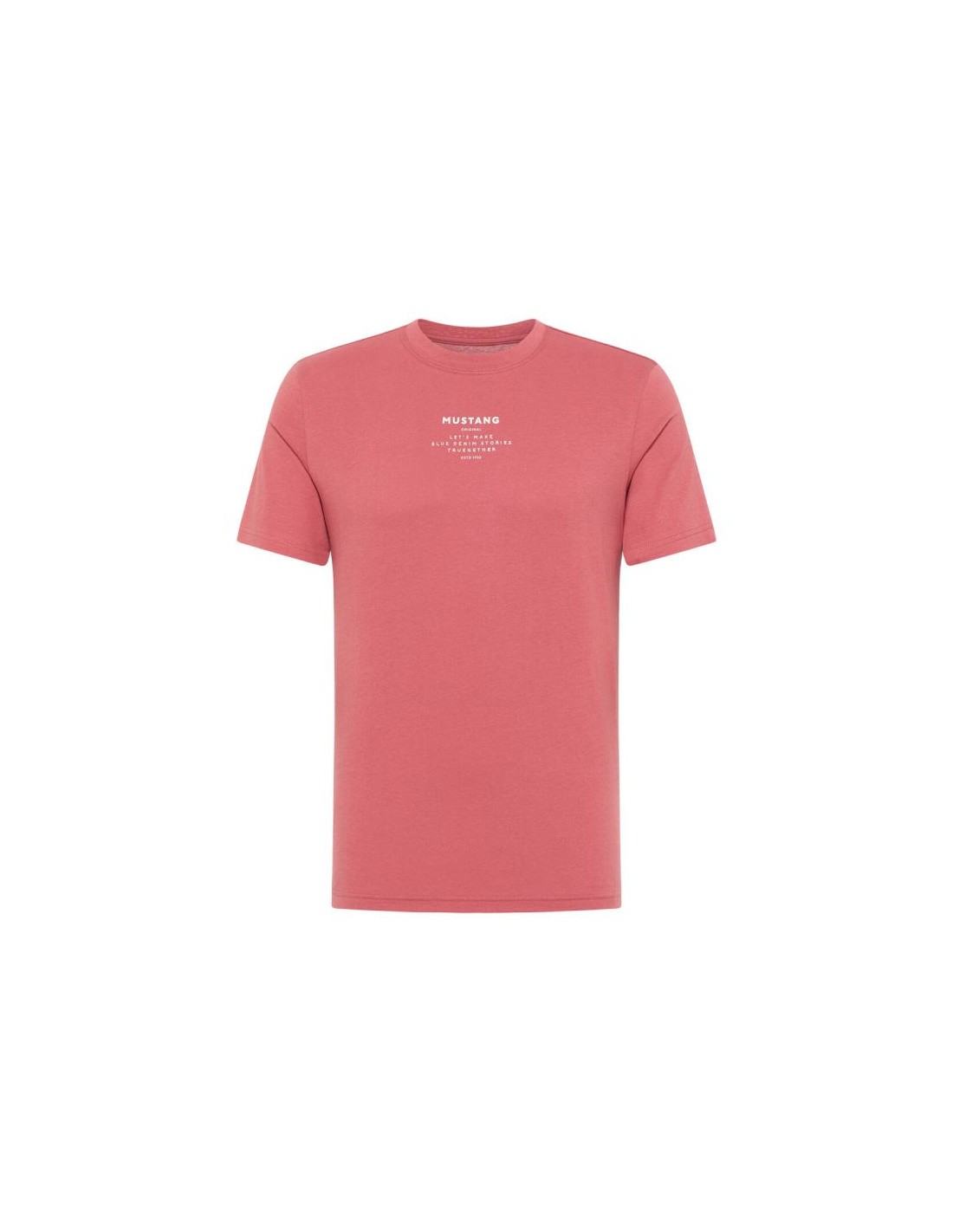 Mustang Ανδρικό T-shirt Κοντομάνικο Ροζ 10138068268