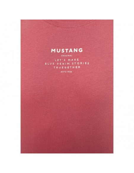 Mustang Ανδρικό T-shirt Κοντομάνικο Ροζ 10138068268