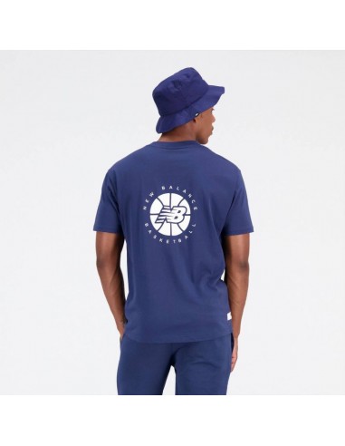 New Balance Ανδρικό T-shirt Μπλε με Στάμπα MT23582NNY
