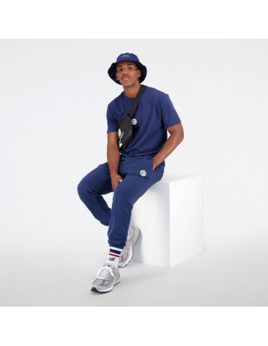 New Balance Ανδρικό T-shirt Μπλε με Στάμπα MT23582NNY