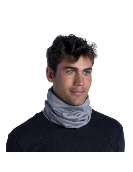 Buff Lightweight Merino Wool Tubular Solidlight Grey