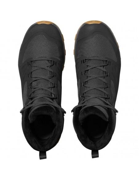 Salomon Outsnap CSWP L40922000 Ανδρικά Ορειβατικά Μποτάκια Αδιάβροχα Black / Ebony / Gum
