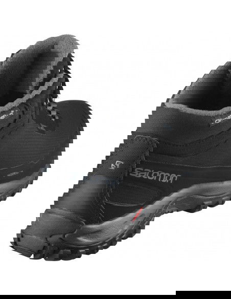 Salomon Shelter CS L41110400 Ανδρικά Ορειβατικά Μποτάκια Αδιάβροχα Black / Ebony
