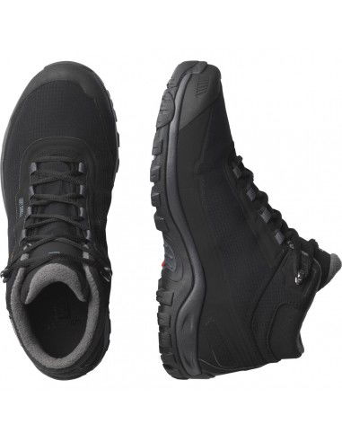 Salomon Shelter CS L41110400 Ανδρικά Ορειβατικά Μποτάκια Αδιάβροχα Black / Ebony