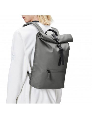 Rains Rolltop Rucksack Σακίδιο Πλάτης Γκρι 13320-13
