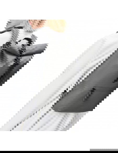 Rains Rolltop Rucksack Σακίδιο Πλάτης Γκρι 13320-13