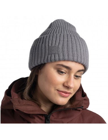 Buff Rutger Beanie Unisex Σκούφος με Rib Πλέξη σε Γκρι χρώμα 129694.938
