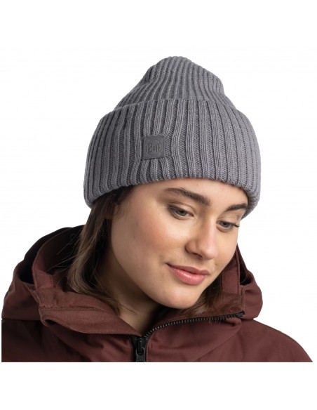 Buff Rutger Beanie Unisex Σκούφος με Rib Πλέξη σε Γκρι χρώμα 129694.938