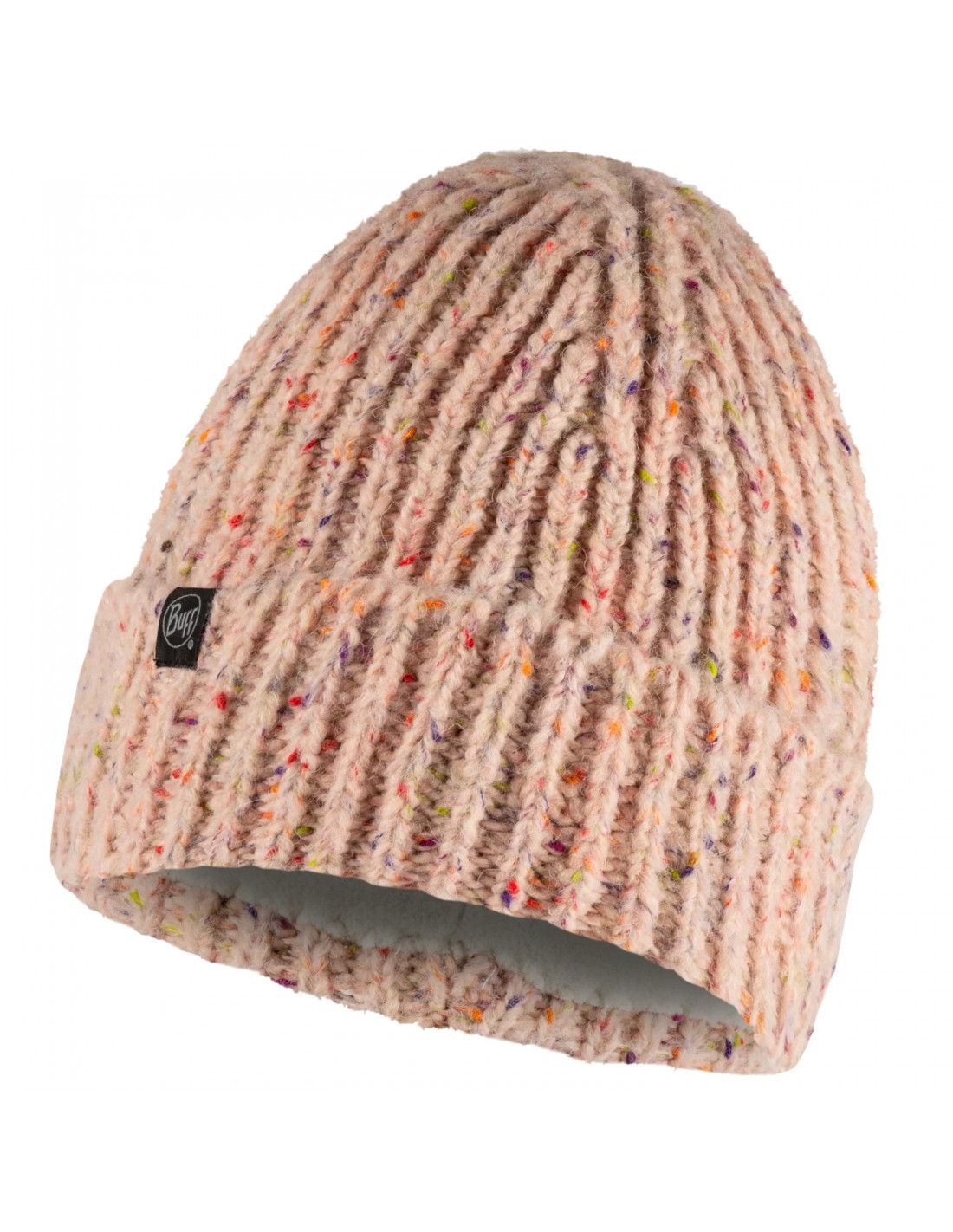 Buff Beanie Unisex Fleece Σκούφος με Rib Πλέξη σε Ροζ χρώμα 129698.508