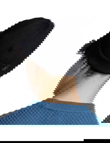 Buff Beanie Unisex Σκούφος Πλεκτός σε Μαύρο χρώμα 132326.999