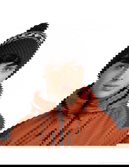 Buff Beanie Unisex Σκούφος Πλεκτός σε Μαύρο χρώμα 132332.555