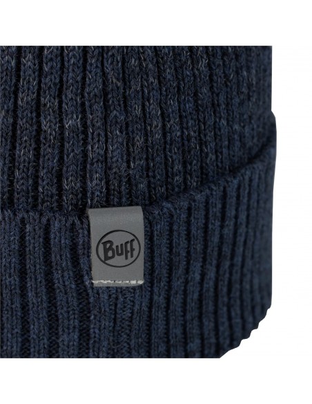 Buff Merino Beanie Unisex Σκούφος Πλεκτός σε Navy Μπλε χρώμα 132339.779
