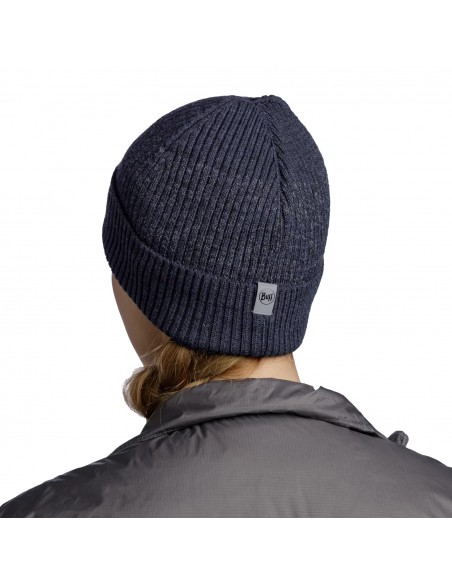 Buff Merino Beanie Unisex Σκούφος Πλεκτός σε Navy Μπλε χρώμα 132339.779