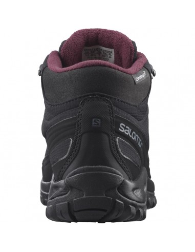 Salomon Shelter CS L41110500 Γυναικεία Ορειβατικά Μποτάκια Αδιάβροχα Black / Ebony / Winetast