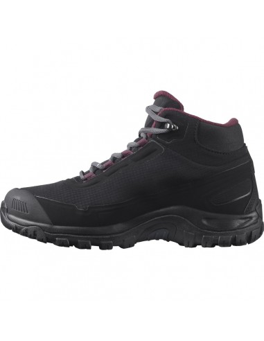Salomon Shelter CS L41110500 Γυναικεία Ορειβατικά Μποτάκια Αδιάβροχα Black / Ebony / Winetast
