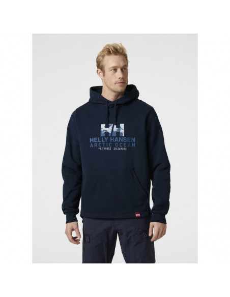 Helly Hansen Ocean Ανδρικό Φούτερ με Κουκούλα Navy Μπλε 30361 597