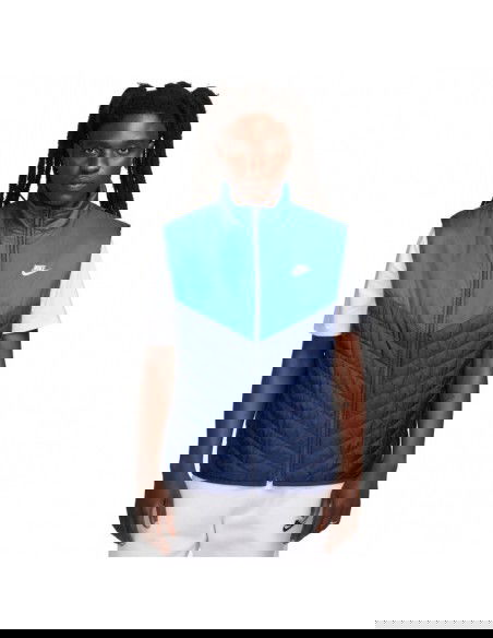 Nike Αμάνικο Ανδρικό Μπουφάν Μπλε FB8201-410