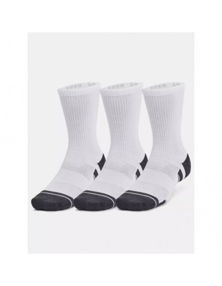 Under Armour 1379512-100 Αθλητικές Κάλτσες Λευκές 3 Ζεύγη