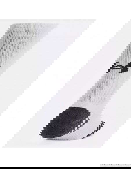 Under Armour 1379512-100 Αθλητικές Κάλτσες Λευκές 3 Ζεύγη