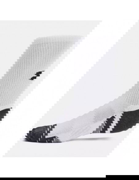 Under Armour 1379512-100 Αθλητικές Κάλτσες Λευκές 3 Ζεύγη