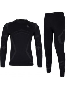 Alpinus Παιδικό Ισοθερμικό Σετ Μαύρο SI1023