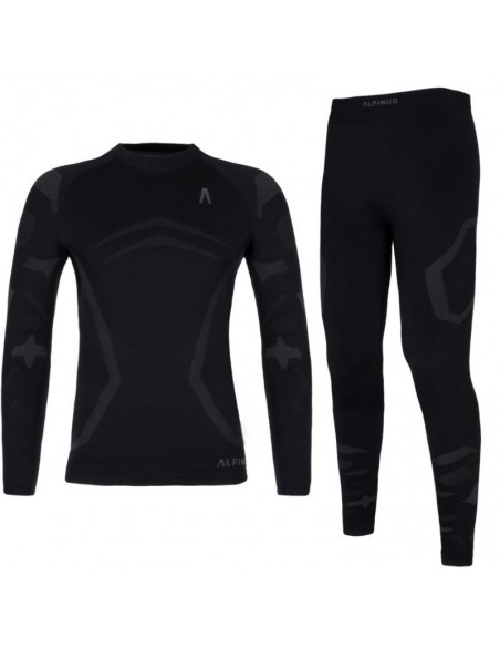 Alpinus Παιδικό Ισοθερμικό Σετ Μαύρο SI1023