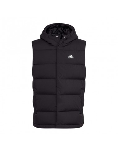 Adidas Helionic Αμάνικο Ανδρικό Μπουφάν Puffer Μαύρο HG6277