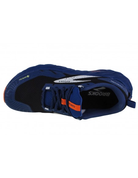 Brooks Cascadia 17 110402-062 Ανδρικά Αθλητικά Παπούτσια Running Μπλε Αδιάβροχα με Μεμβράνη Gore-Tex