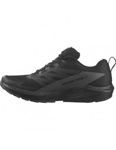 Salomon Sense Ride 5 GTX L47147200 Ανδρικά Αθλητικά Παπούτσια Trail Running Μαύρα Αδιάβροχα με Μεμβράνη Gore-Tex