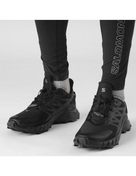Salomon Supercross 4 GTX L41731600 Ανδρικά Αθλητικά Παπούτσια Trail Running Μαύρα Αδιάβροχα με Μεμβράνη Gore-Tex