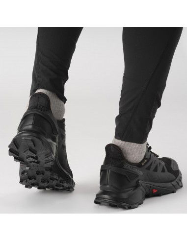 Salomon Supercross 4 GTX L41731600 Ανδρικά Αθλητικά Παπούτσια Trail Running Μαύρα Αδιάβροχα με Μεμβράνη Gore-Tex