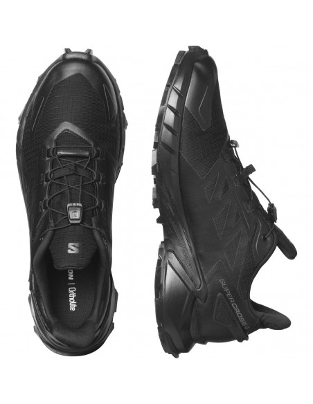 Salomon Supercross 4 GTX L41731600 Ανδρικά Αθλητικά Παπούτσια Trail Running Μαύρα Αδιάβροχα με Μεμβράνη Gore-Tex