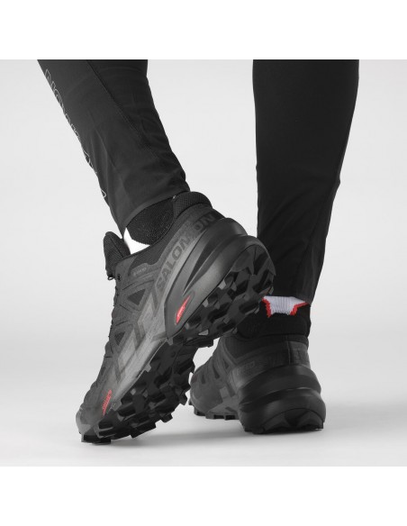 Salomon Speedcross 6 GTX L41738600 Ανδρικά Αθλητικά Παπούτσια Trail Running Μαύρα Αδιάβροχα με Μεμβράνη Gore-Tex