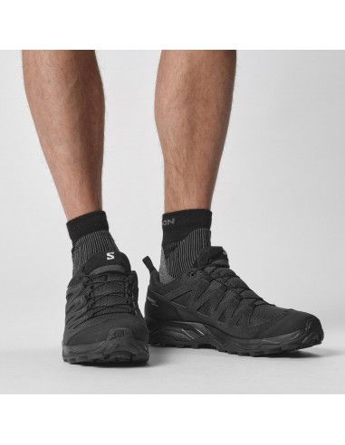 Salomon X Ward L47182300 Ανδρικά Ορειβατικά Παπούτσια Αδιάβροχα με Μεμβράνη Gore-Tex Μαύρα