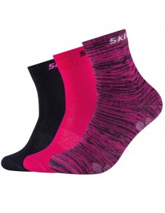 Skechers SK41053-0401 Αθλητικές Κάλτσες Ροζ 3 Ζεύγη
