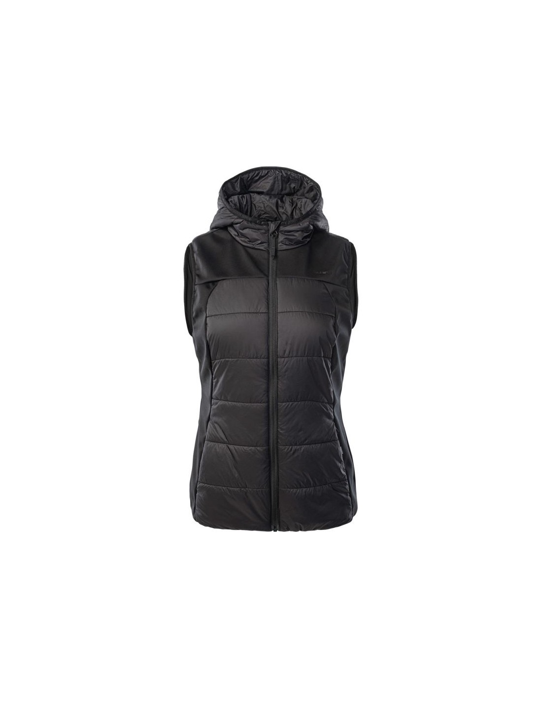 Iguana Iguana Loanna Κοντό Γυναικείο Αμάνικο Puffer Μπουφάν για Χειμώνα Μαύρο 92800439391