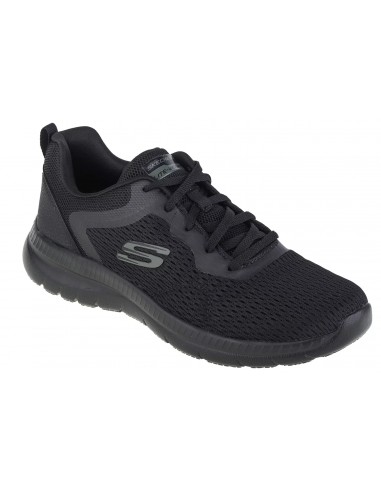 Skechers Engineered Mesh Lace-Up Γυναικεία Sneakers Μαύρα 12607-BBK