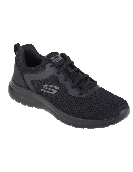 Skechers Engineered Mesh Lace-Up Γυναικεία Sneakers Μαύρα 12607-BBK