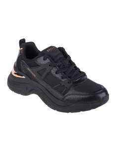Skechers Lace Up Fashion Γυναικεία Sneakers Μαύρα 177576-BBK