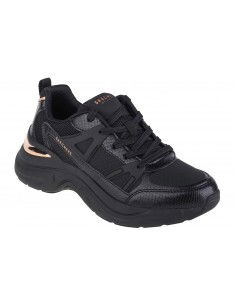 Skechers Lace Up Fashion Γυναικεία Sneakers Μαύρα 177576-BBK