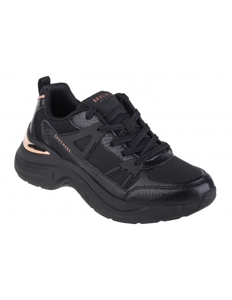 Skechers Lace Up Fashion Γυναικεία Sneakers Μαύρα 177576-BBK