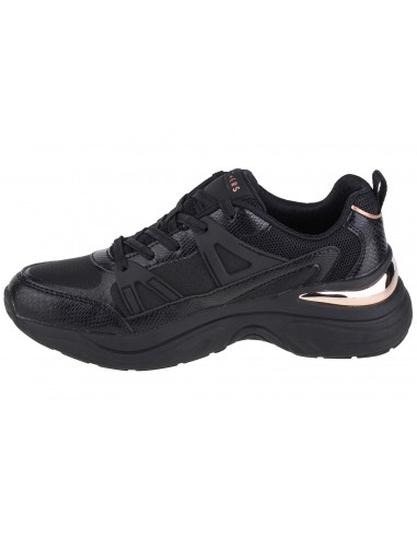 Skechers Lace Up Fashion Γυναικεία Sneakers Μαύρα 177576-BBK