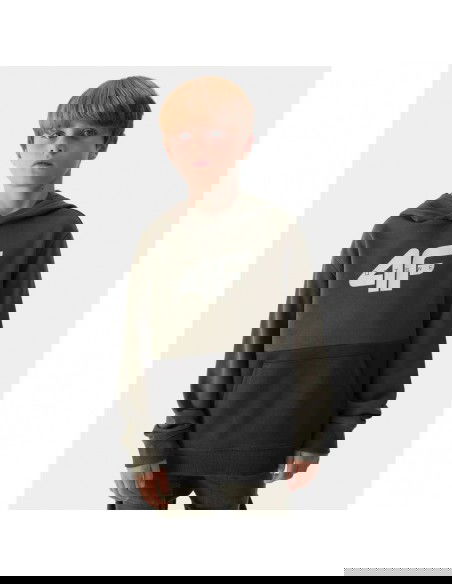 4F Παιδικό Φούτερ με Κουκούλα Χακί 4FJAW23TSWSM628-43S