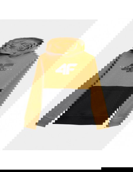 4F Παιδικό Φούτερ με Κουκούλα Καφέ 4FJAW23TSWSM628-74S