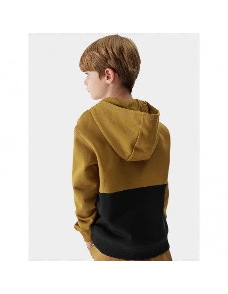 4F Παιδικό Φούτερ με Κουκούλα Καφέ 4FJAW23TSWSM628-74S