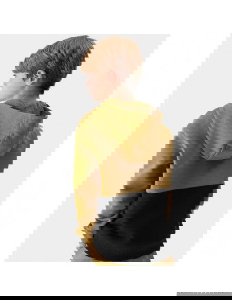 4F Παιδικό Φούτερ με Κουκούλα Καφέ 4FJAW23TSWSM628-74S