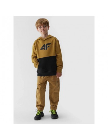 4F Παιδικό Φούτερ με Κουκούλα Καφέ 4FJAW23TSWSM628-74S