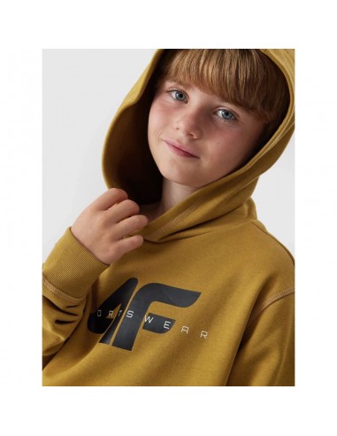 4F Παιδικό Φούτερ με Κουκούλα Καφέ 4FJAW23TSWSM628-74S