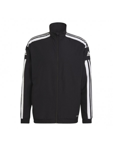 Adidas Squadra 21 Pre Training Ανδρική Φούτερ Ζακέτα με Τσέπες Μαύρη GK9549