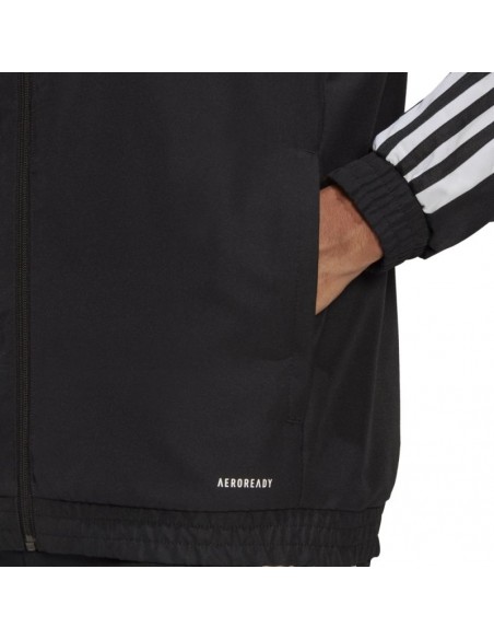 Adidas Squadra 21 Pre Training Ανδρική Φούτερ Ζακέτα με Τσέπες Μαύρη GK9549